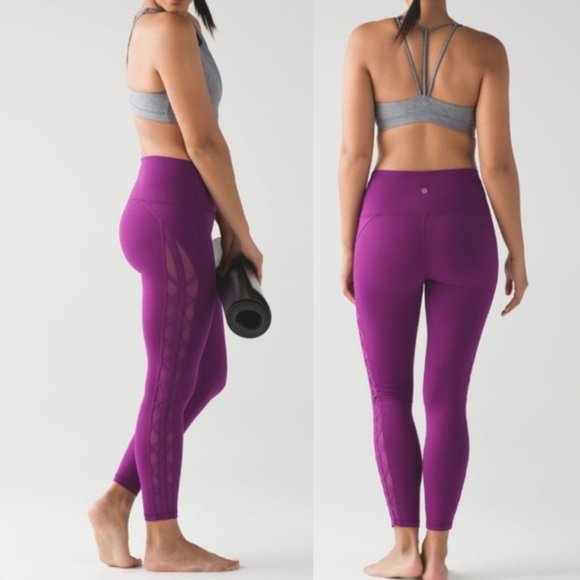 lululemon athletica Pants - Lululemon High Times Pant (Rhythm) Chilled Grape